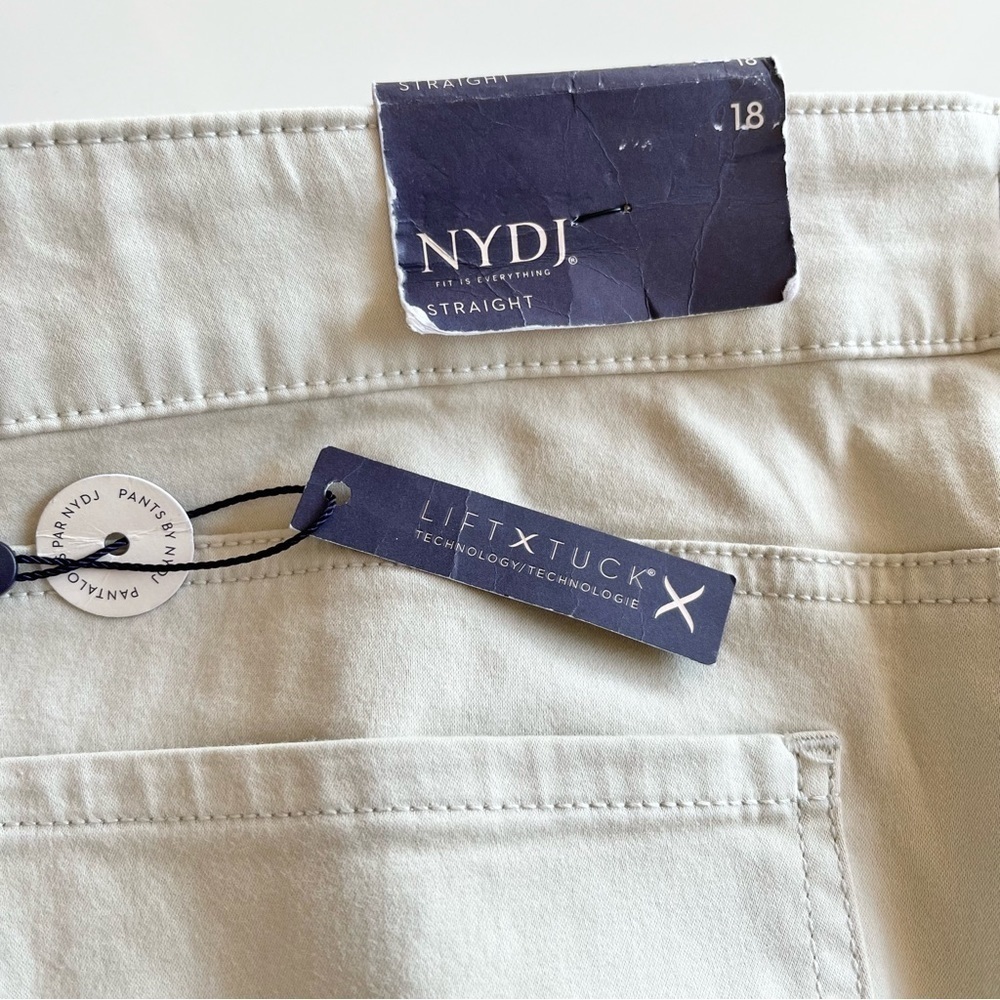 NYDJ Tan Marilyn Straight Jeans Size 18 - Picture 8 of 16
